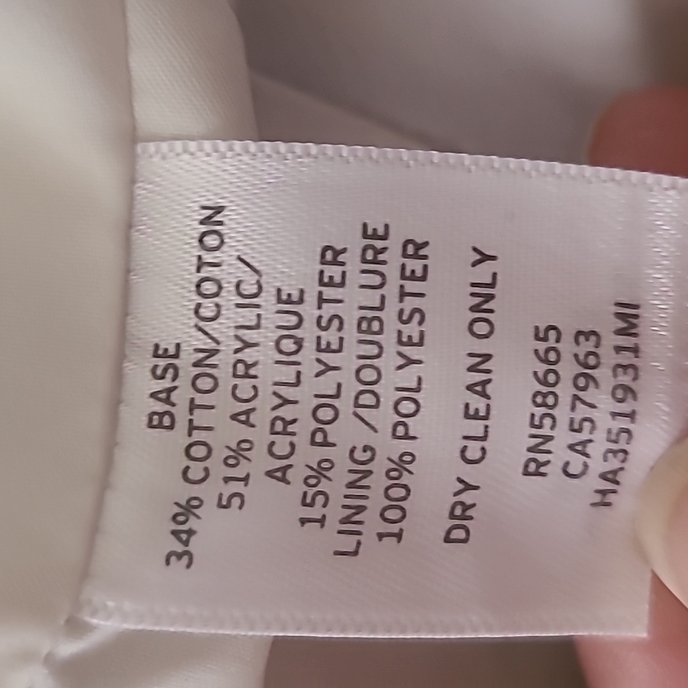Nordstrom Ivory C Black Radiant Tweed XS - Picture 11 of 11